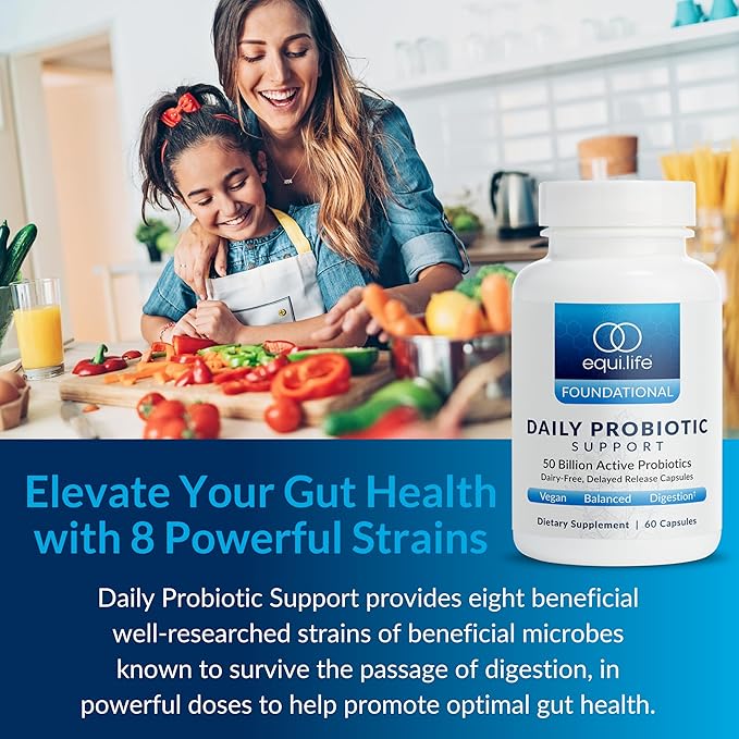 Equilife - Daily Probiotic Support, Probiotics (60 Capsules)