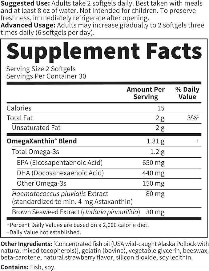 Garden of Life Ultra Pure EPA/DHA 3 Fish 3 Beyond 3 Supplement 60 Softgels