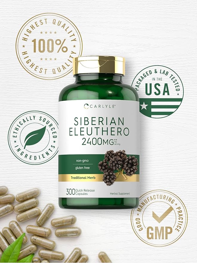 Carlyle Siberian Eleuthero 2400mg | 300 Capsules