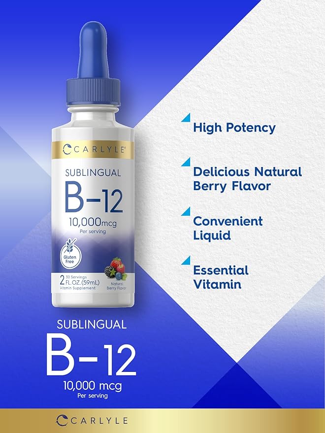 Carlyle Vitamin B12 Sublingual 10,000mcg | 2 fl