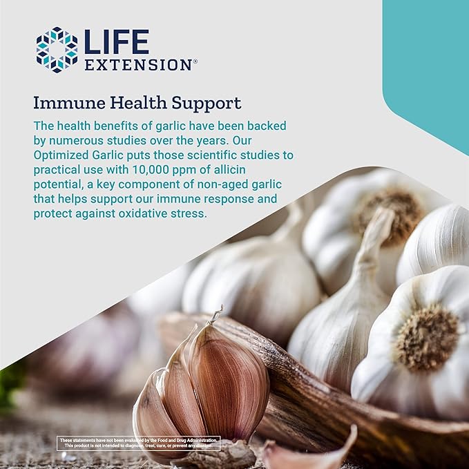 Life Extension Optimized Garlic 1200 mg 200 Capsules