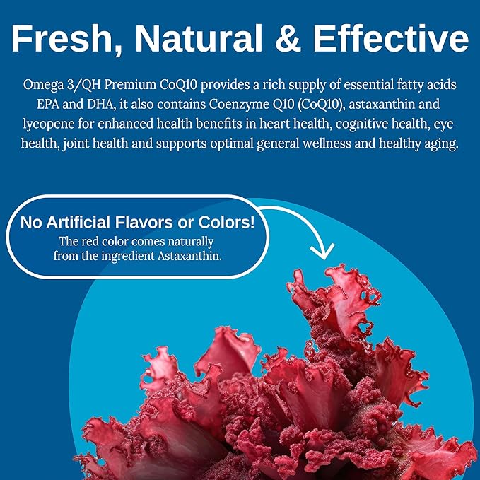 Xtendlife, Omega 3 QH Premium Fish CoQ10 Ubiquinol 60 Gluten