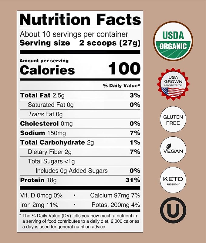 NUFYX® • Heavenly Protein® Powder • 100% Organic 20 Scoops)