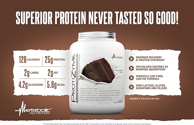 Metabolic Nutrition, Protizyme, 100% Whey Protein 24 Essential 2 Pound (26 ser)