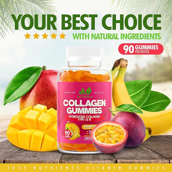 Collagen Gummies for Women & Men (90 Count) 90 Gummies