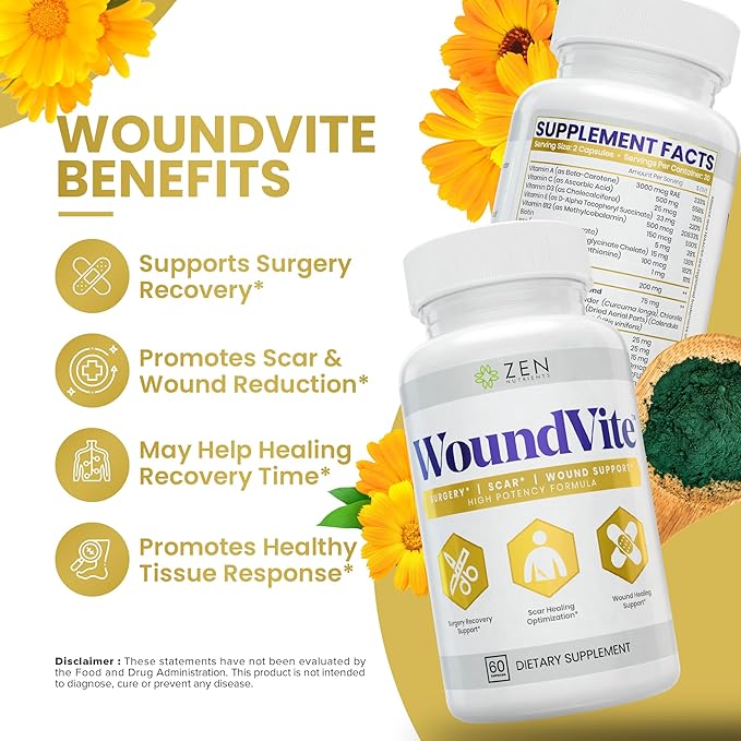 Zen Nutrients WoundVite Pre & Post 60 Vegan