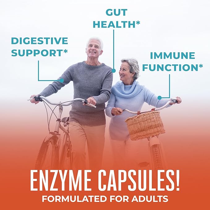 MaryRuth Organics Gluten Enzymes Capsules 2 Month 60 Count