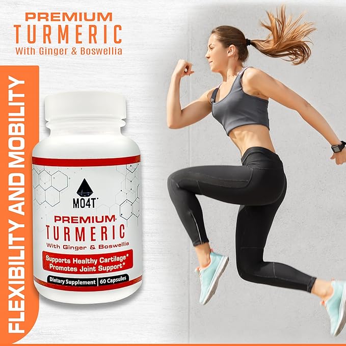 Premium Turmeric with Ginger & Glucosamine, 60 Capsules