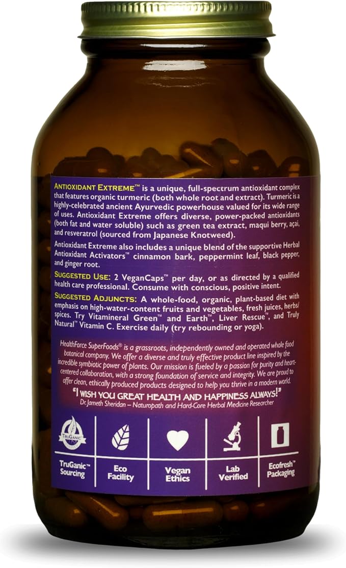 HealthForce SuperFoods Antioxidant Extreme - 360 Vegan Capsules