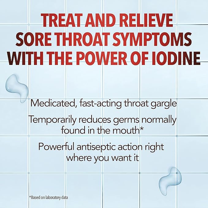 Zicam Cold Symptoms Relief with Betadine 20 Count 8 FL