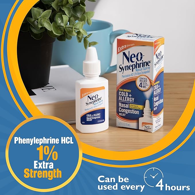 Neosynephrine, Nasal Spray for Cold Sinus 0.5 Fl