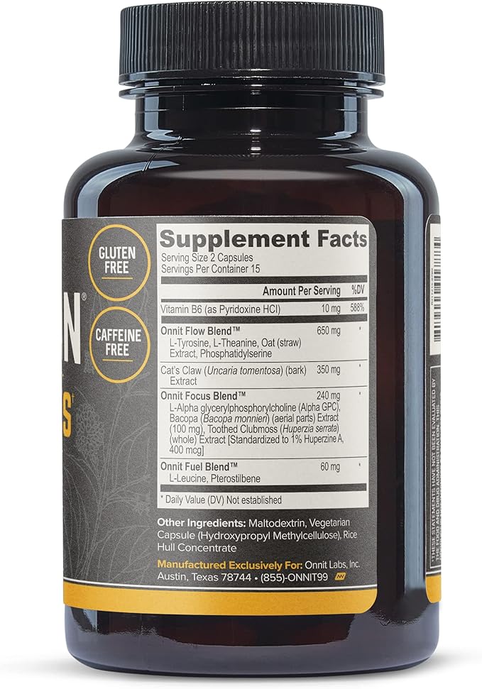 ONNIT Alpha Brain Premium Nootropic Brain 30 Count,