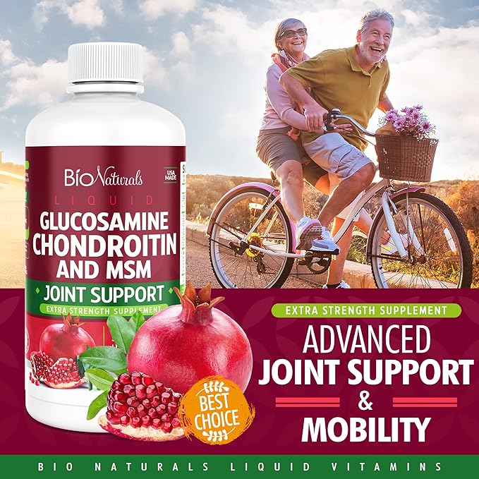 Liquid Glucosamine Chondroitin MSM Pharmaceutical Grade 32 fl