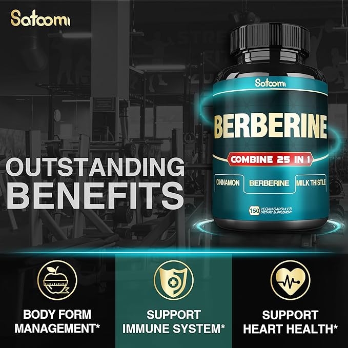 25in1 Berberine Supplement 27000mg per 30:1) Berberine 9000mg Ceylon 1500mg Milk 4500mg and