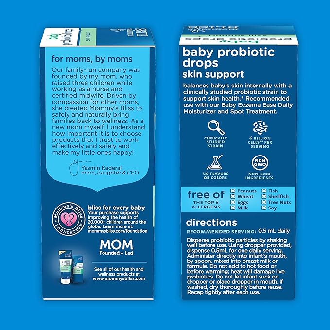 Mommy's Bliss Baby Probiotic Drops Skin 6 Billion 15 ML (30 Servings)