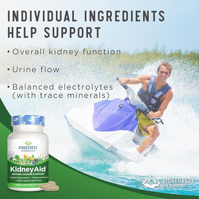 Ridgecrest KidneyAid, Herbal Cleanse and Support 60 Vegan