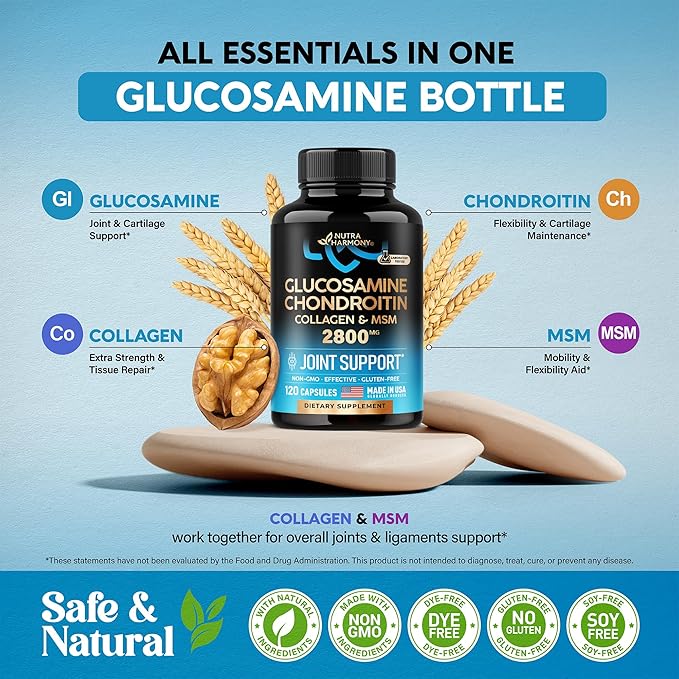 Glucosamine | Chondroitin | MSM | 2800 mg 120 Capsules