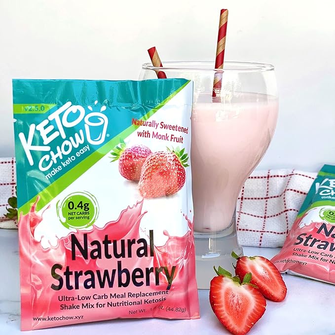 Keto Chow Natural Strawberry 21 Meal