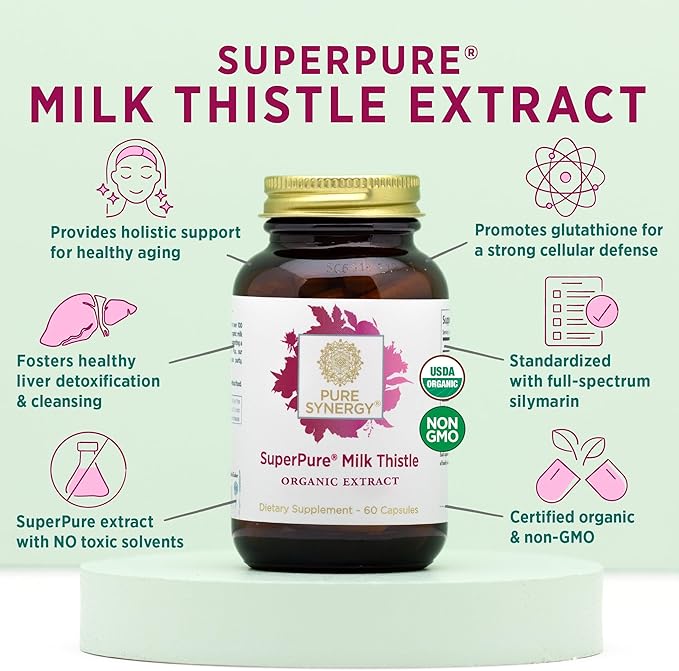 PURE SYNERGY SuperPure Milk Thistle Extract (60 Capsules)