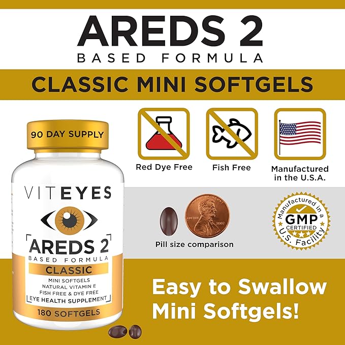 Viteyes AREDS 2 Classic Macular Health 180 Softgels