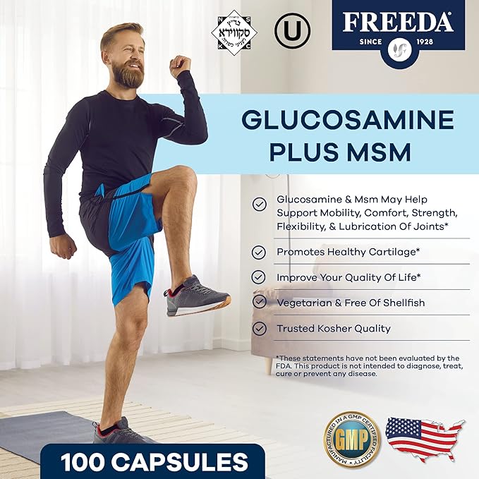 FREEDA Glucosamine MSM (100 Capsules)