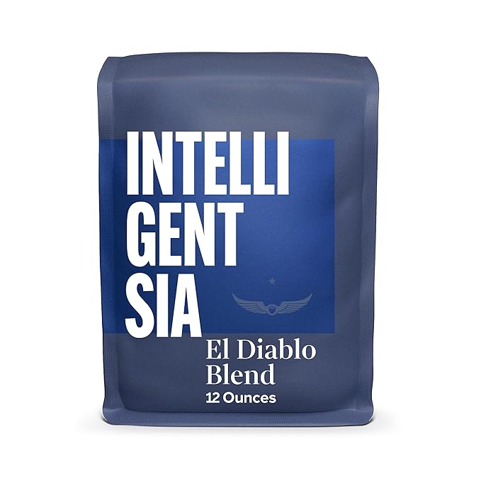 Intelligentsia Coffee, Medium Roast Whole Bean Coffee - El Diablo 12 Ounce Bag with Flavor Notes of Blackstrap Molasses, Cola and Cacao
