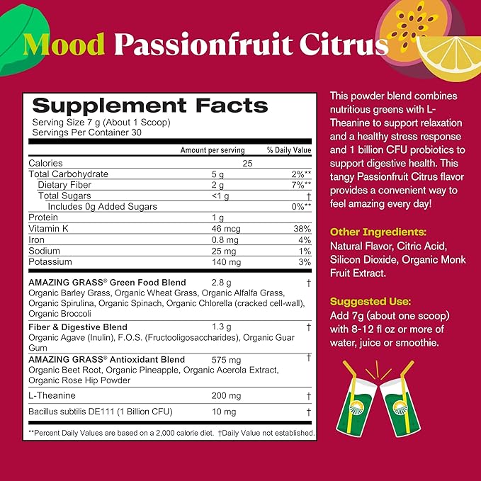 Amazing Grass Greens Blend Mood: Super 30 Servings