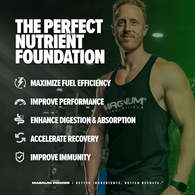 primer Magnum Nutraceuticals Vitamin Packs for Women & Men, Daily Nutrient Supplement - Travel-Friendly Multivitamin Support Heart, Joint, Digestive, & Organ Health (30 Servings)