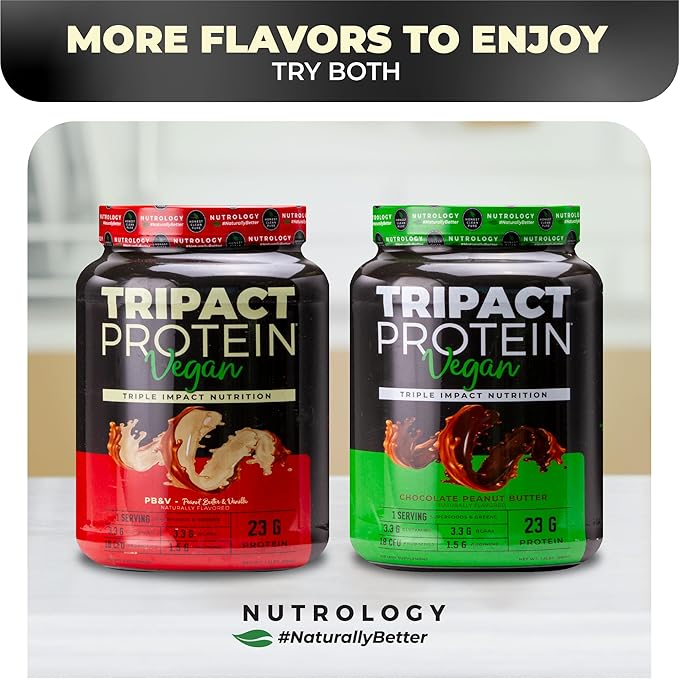TRIPACT Vegan Protein Powder, for Vegan 20 Servings