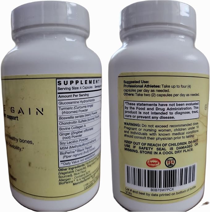 Glucosamine Chondroitin -High Potency, Clinical strength, 120 Capsules