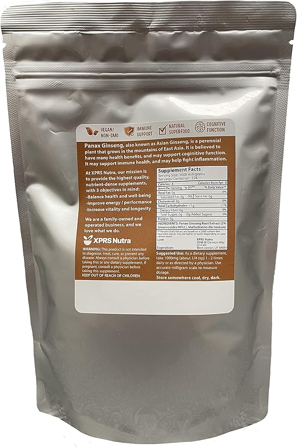 XPRS Nutra Ginseng Root Extract Powder (8 Ounce)