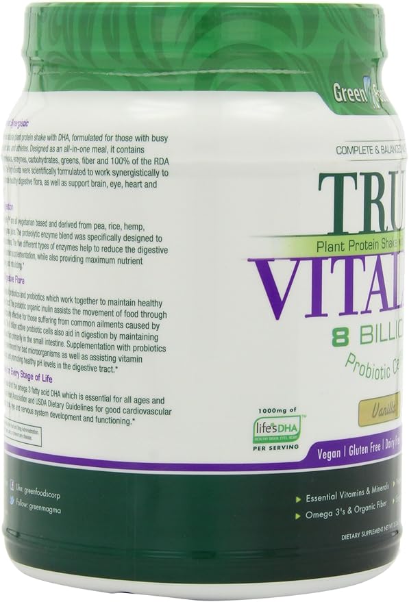 Green Foods True Vitality Plant Protein 25.2 Ounce