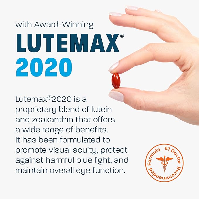 AREDS 2 Eye Vitamin & Mineral 2020 with 2 Study 120 Mini