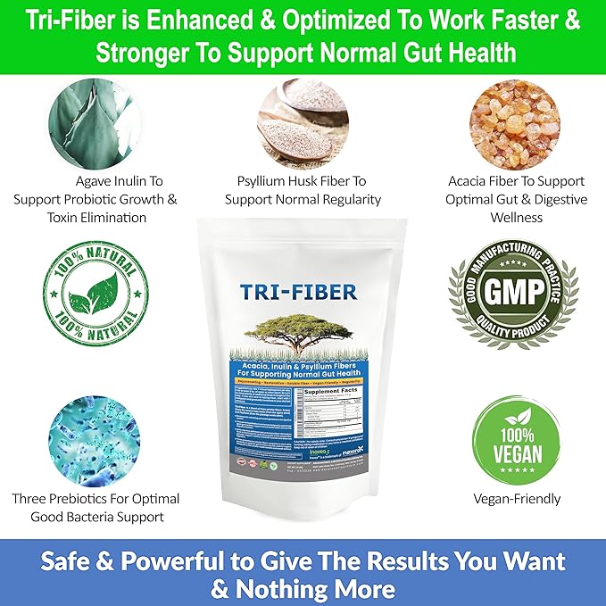 Kidney Restore Tri-Fiber Organic Soluble Fiber 3-in-1 Soluble 2.5 lbs (40oz)