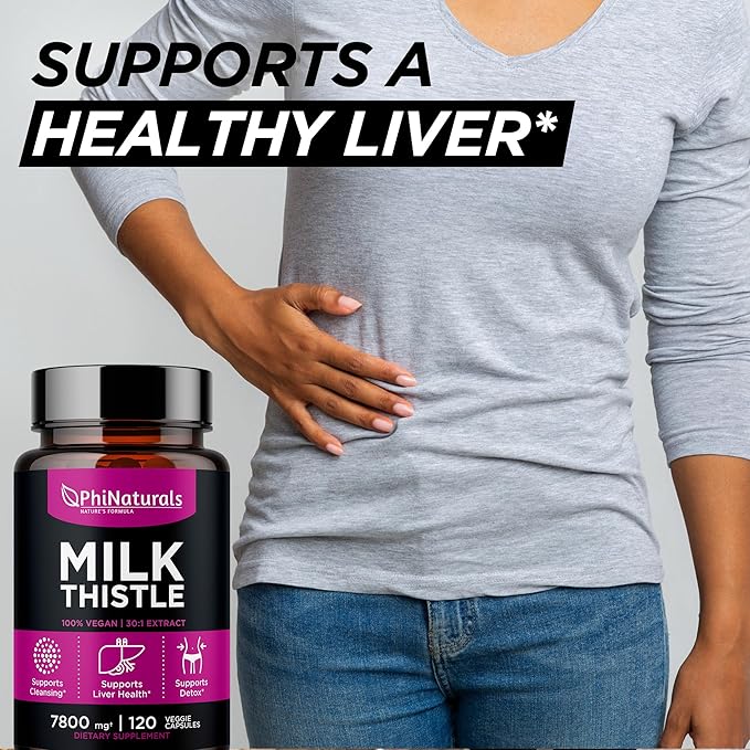 Milk Thistle 150mg Capsules – [120 30:1 Silymarin 4500 mg) 30X Extract