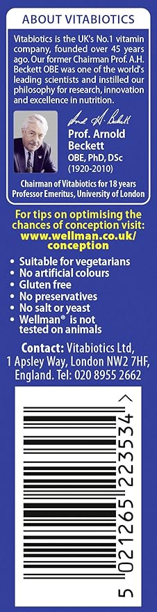 Vitabiotics Wellman Conception Tablets 30 Capsules