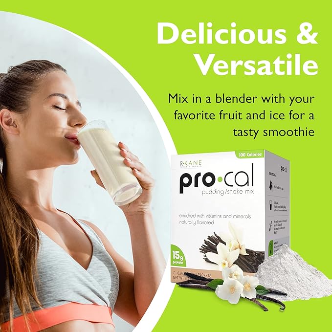 Pro-Cal Vanilla Protein Drink Mix 15g Protein 7 Packets