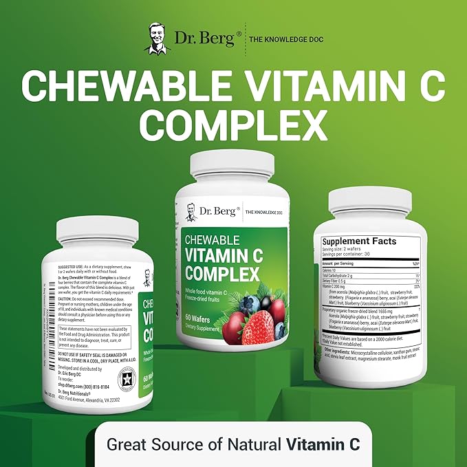 Dr. Berg Chewable Vitamin C Complex 60 Delicious