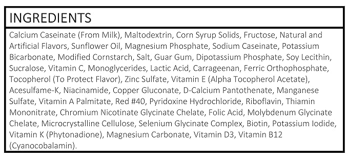 High Protein Meal Replacement Shake