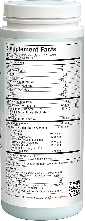 Maxi Health Lecithin & Bee Pollen 14 Oz