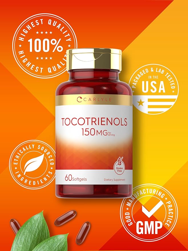Carlyle Tocotrienols | 150mg Supplement | 60 Softgels
