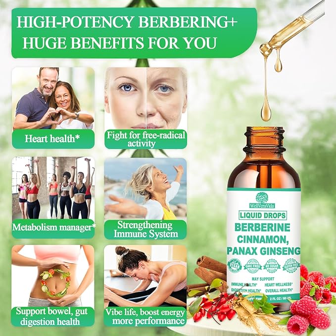 Berberine Supplement 1500mg, Amazing Formula Berberine