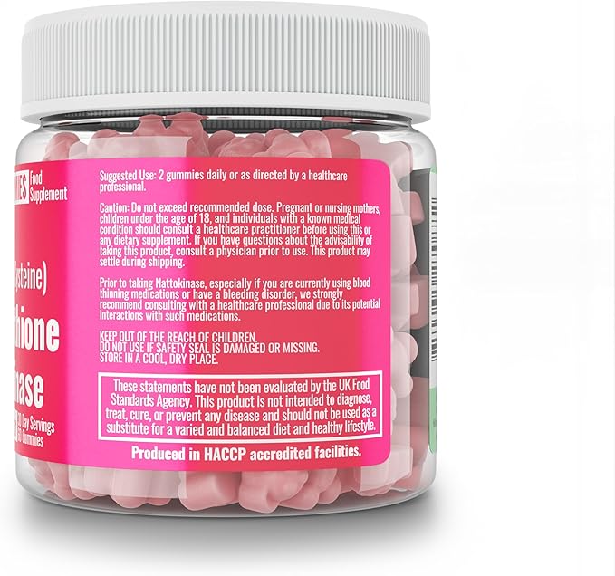 600mg NAC 2000 FU 100mg Nattokinase 400mg Reduced 1000mg 4000 4000 600 600 mg
