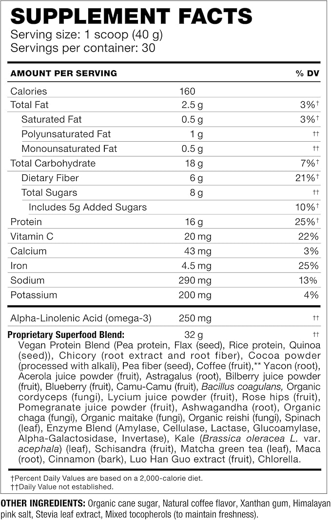 shakeology Vegan Protein Powder, Gluten Free, 30 Servings