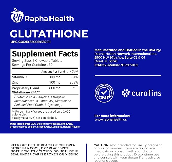 Twin Pack Glutathione Enhanced with Vitamin 120 Tablets (2) Month