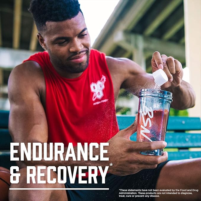 BSN Amino X Muscle Recovery & Endurance Powder with BCAAs, Intra Workout Support, 10 Grams of Amino Acids, Keto Friendly, Caffeine Free, Flavor: Blue Raz, 30 Servings (Packaging May Vary)