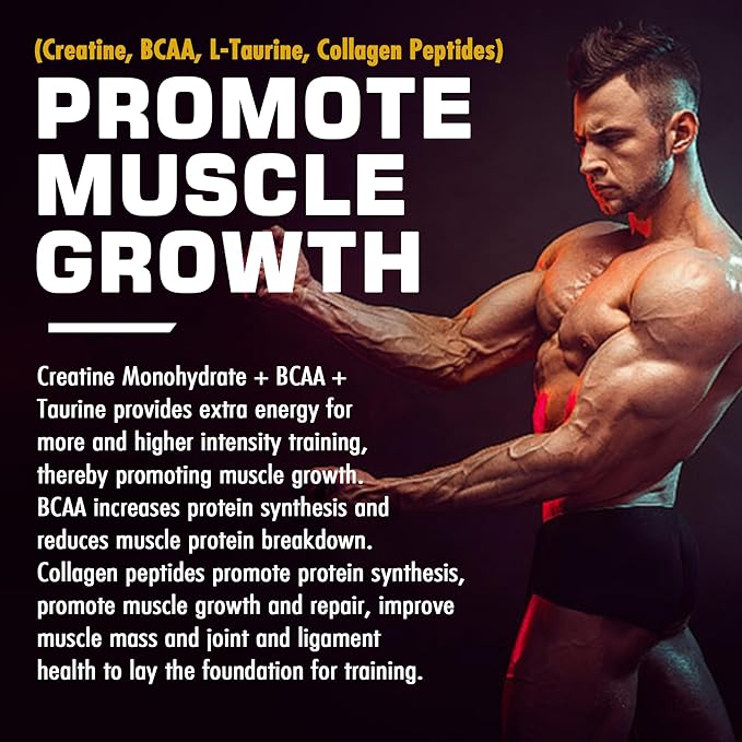 Creatine Monohydrate Gummies 5g for Men 7000mg with B12, D3, D3, Chewables 1 Pack