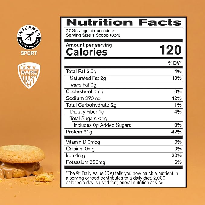 BARE PERFORMANCE NUTRITION Vegan Protein, Plant (27 Servings,