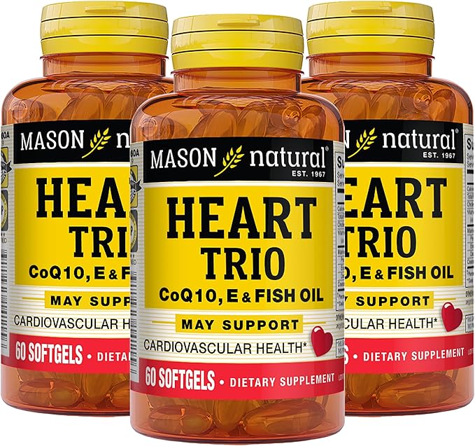 MASON NATURAL Heart Trio: Co Q10, 60 Softgels 3)