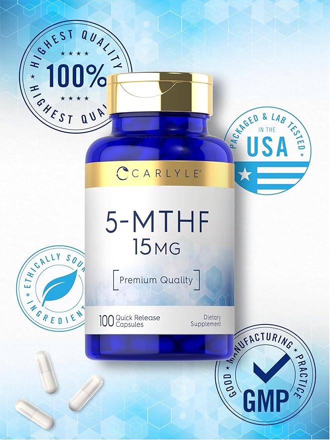 Carlyle 5-MTHF Supplement 15mg 100 Capsules